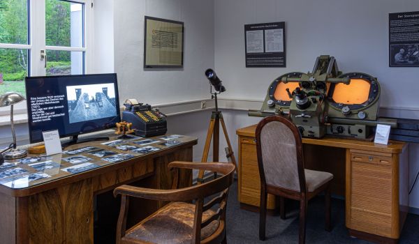 Eine Ausstellung zeigt das ehemaliges Büro von Cuno Hoffmeister.