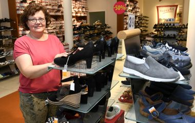 Qualitäts-Schuhe soweit das Auge reicht. (Foto: Carl-Heinz Zitzmann)
