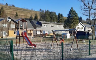 Ein Spielplatz in Spechtsbrunn.