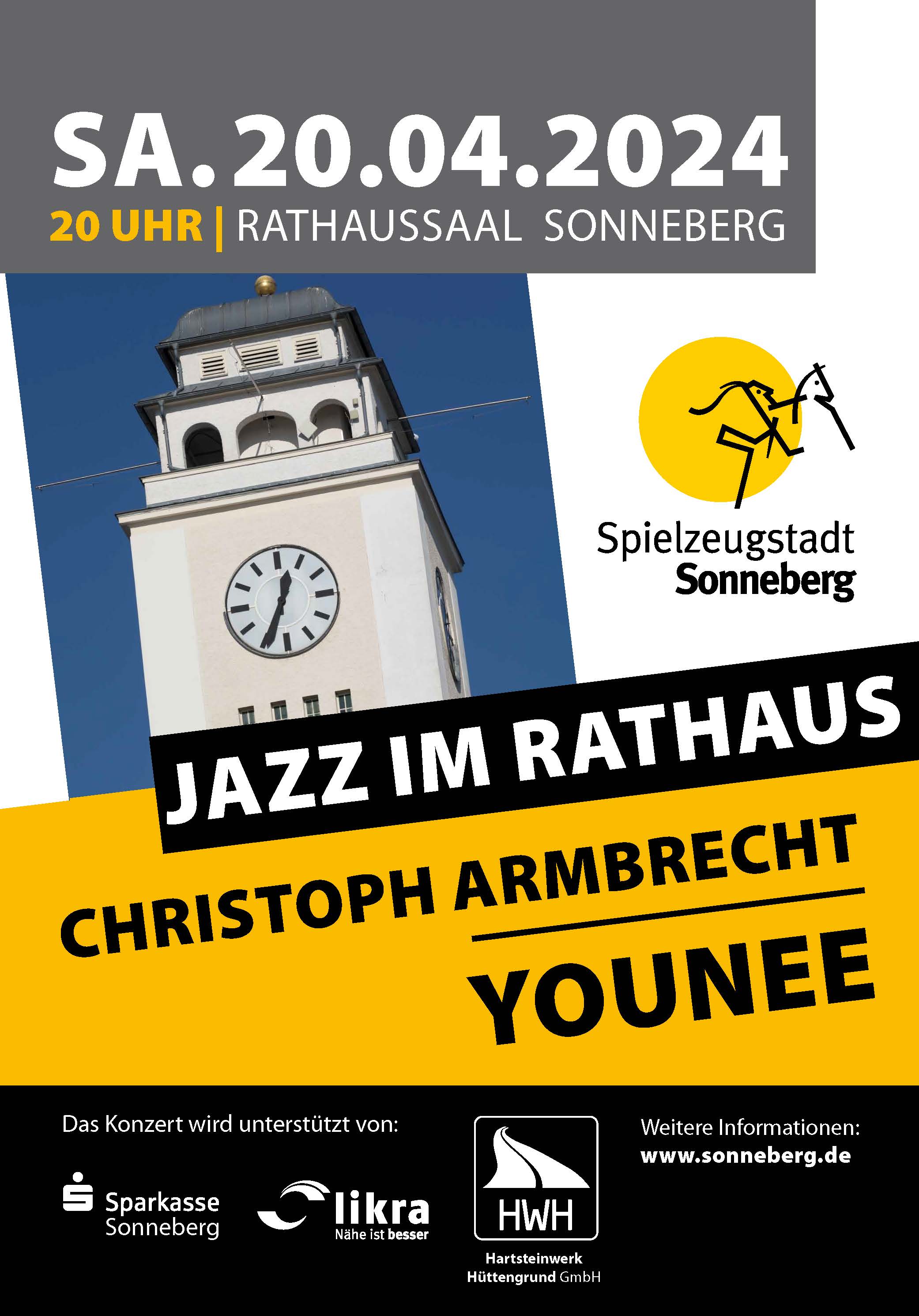 Ein Plakat mit Jazzwerbung