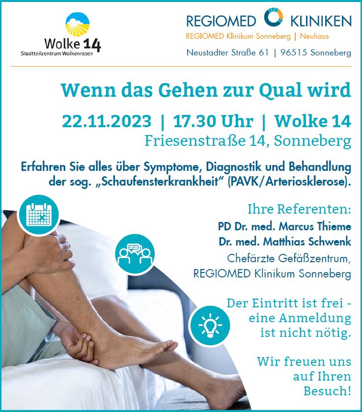 Eine Grafik mit Informationen zum Thema: Wenn das gehen zur Qual wird.