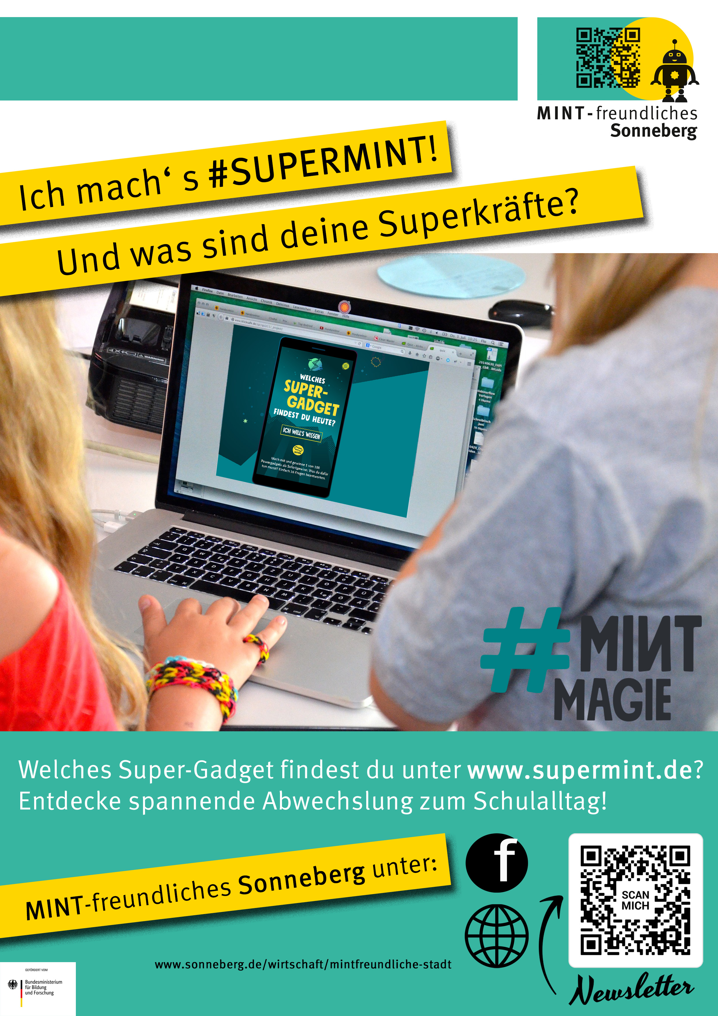 Eine Grafik mit Informationen zu MINT.